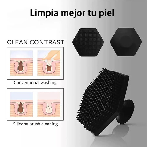I Cepillo Limpiador Facial Exfoliante Para Hombres Silicona