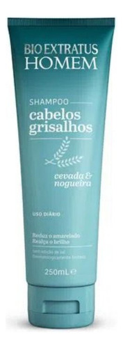 Shampoo Bio Extratus Homem Cabelos Grisalhos 250ml Sem Sal