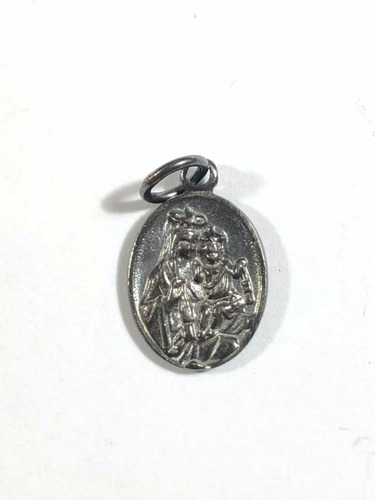 Medalla Escapulario Virgen Del Carmen Plata .925