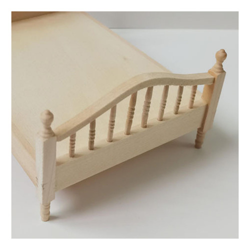 Mini Juego De Muebles De Cama Doble Para Casa Sin Colchón
