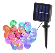 Comprar Guirnalda Luces Led Solares Exteriores 100 Led Guia 10 Mts