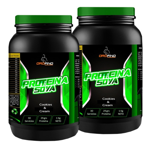 2kg Proteína De Soya  Pack 60 Porciones ( 100% Vegana ) 