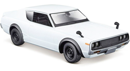 Miniatura Carro 1:24 Nissan Skyline 2000 Gtr 1973 Maisto Cor Branco