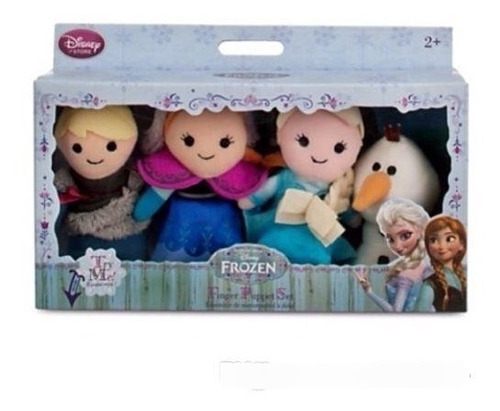 Disney Store Frozen Set 4 Finger Puppet Marionetas Para Dedo