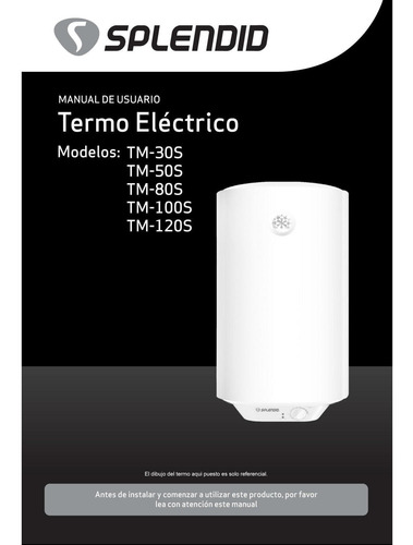 Imagen 6 de 8 de Termo Electrico Colgar Splendid 30 Lt
