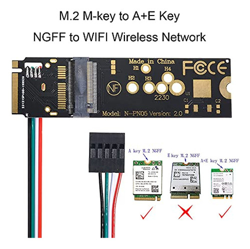 Adaptador Nvme M.2 Ngff Para Ax200 - Tarjeta Nfhk Ngff