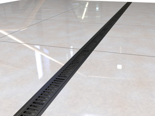 Kit 2 Ralo Linear 10x100 Cm Grelha Aluminio (modular 50cm)