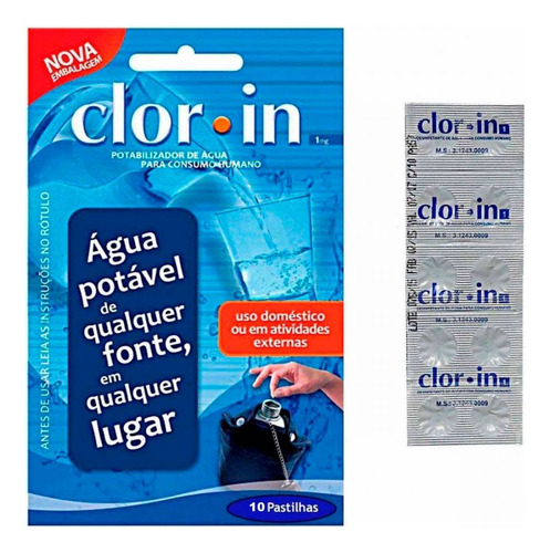 30 Pastilhas Purificadoras Água De Consumo Humano Clorin
