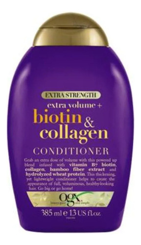 Acondicionador Ogx Biotin & Collage Extra Strength 385 Ml