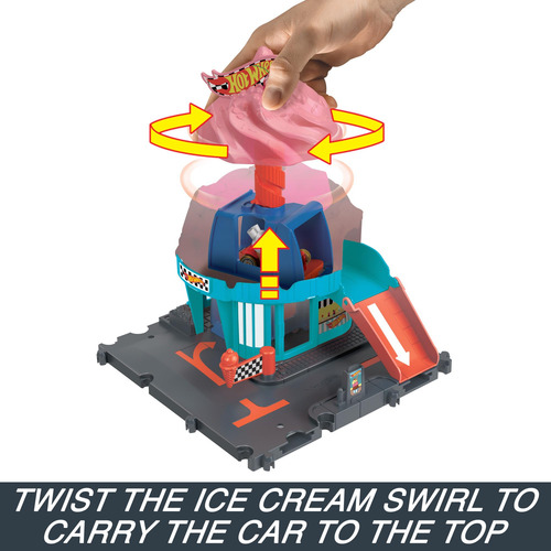 Set De Helado En Espiral Toy Hot Wheels Htn77 City Downtown