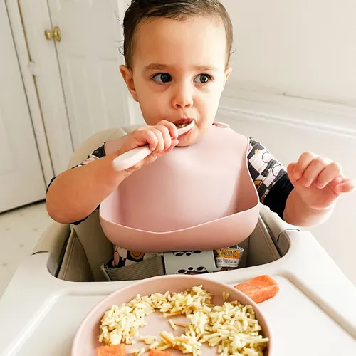 Jedbaby Juego De Alimentacion De 5 Piezas (babero, Plato, Cu