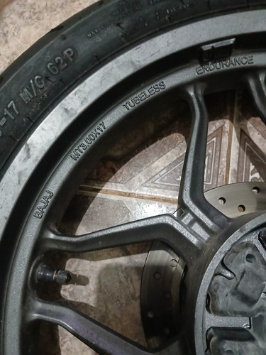 Llanta Trasera Bajaj Rouser Ns200 Ug2024 Gris Oscuro