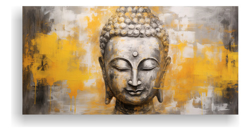 100x50cm Cuadro Conceptual Belleza Buddha Face Estilo Estilo