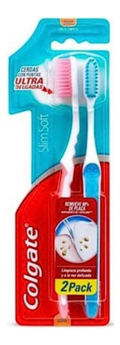 Colgate Cepillo Dental Pack 2 Slim Soft Advanced