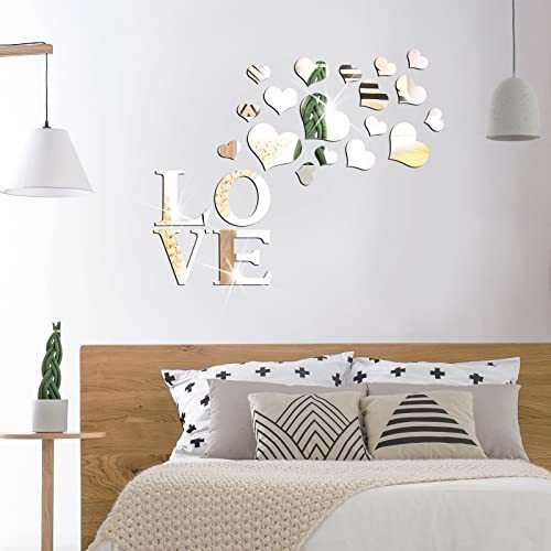 Letras De Home Love Y Corazones Decoración Casa Acrílico