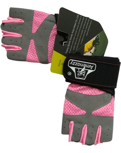 Imagen 2 de 10 de Guantes Deportivos De Entranamiento Mitón Gym Calidad Rosado