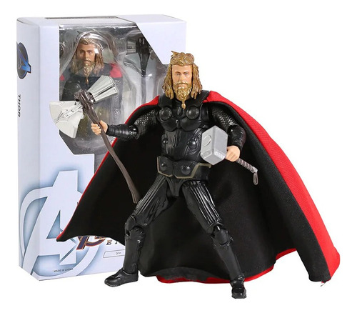 Figura De Acción De Pvc De Marvel Avengers Shf Thor, Juguete