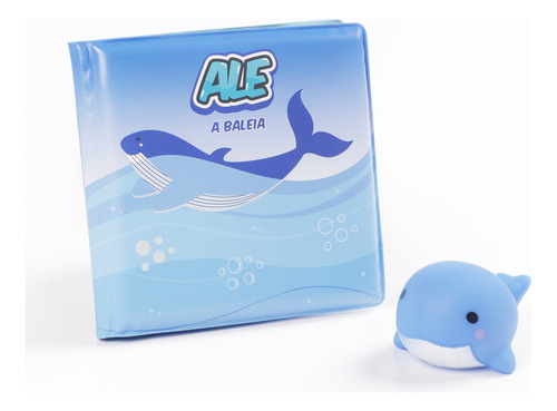 Livro De Banho Com Bichinho Para Bebe Infantil Pimpolho Cor Azul
