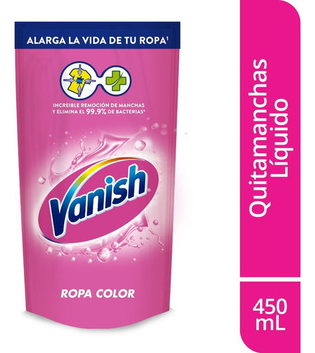 Vanish Quitamanchas Líquido Recarga 450 Ml