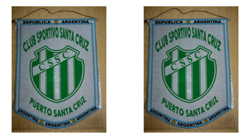 Banderin Grande 40cm Club Sportivo Santa Cruz