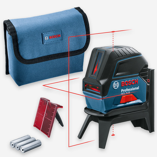 Nível Laser Bosch Gcl 2-15 2 Profissional + Kit 300 Pçs