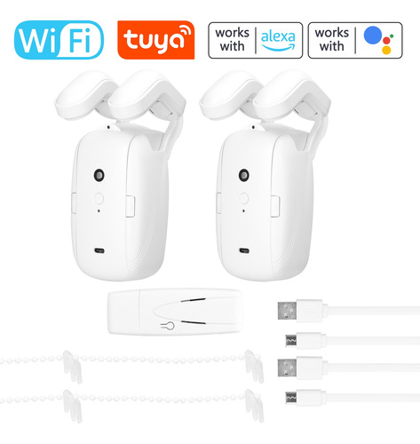 App Curtain Motor Alexa Tuya, 2 Unidades, Google Wifi Intell