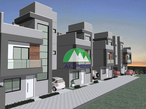 Triplex Sobrado Com 3 Dormitórios À Venda, 104 M² Por R$ 540.000 - Guaíra - Curitiba/pr - So0967
