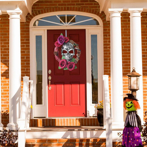 2 Coronas De Calaveras De Halloween Para Colgar En ,
