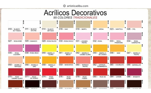 Set Acrílicos Ad 60 Ml X 24 Unidades Pintura Acrílica
