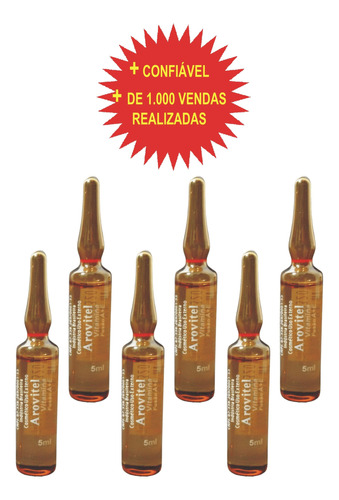 Arovitel Vitamina  A  Kit C/ 06un Ampola 5ml + Brinde 