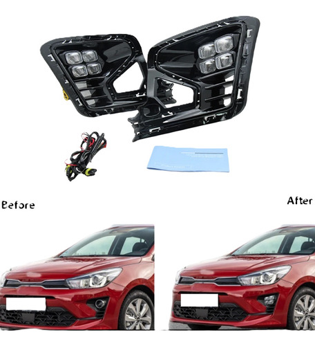 Kia Rio 2022+ Neblineros Ice Cube, Doble Funcion, Oferta!!!!