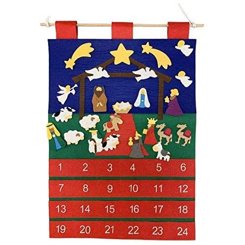 Calendario De Adviento De Fieltro Niños, Cuenta Regres...