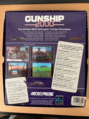 Juego Pc - Gunship 2000 (diskette 3.5-1991)