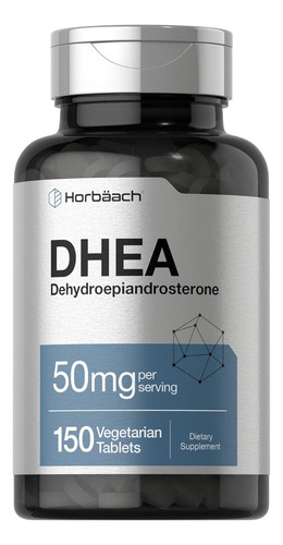 Horbäach Dhea 50 Mg Suplemento De Apoyo Hormonal Natural Sin Sabor