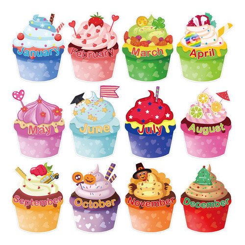 Anuncio Cumpleaño Para Cupcake Recorte Decoracion Aula 36