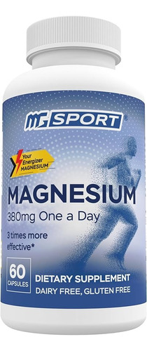 Magnesio 380 Mg - 60 Capsulas - Un - Unidad A $3165