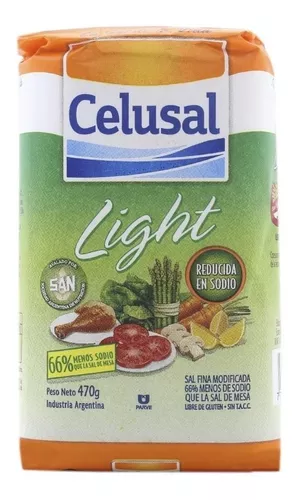 Sal Fina Light Celusal 470g – Mi Granja