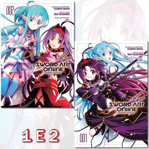 Sword Art Online Mother's Rosario 1 E 2 Mangá Panini Lacrado