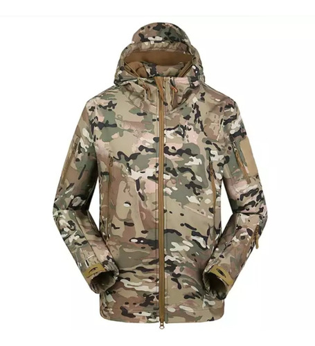 Chaqueta Tactica Softshell Multicam Impermeable Caza Pesca