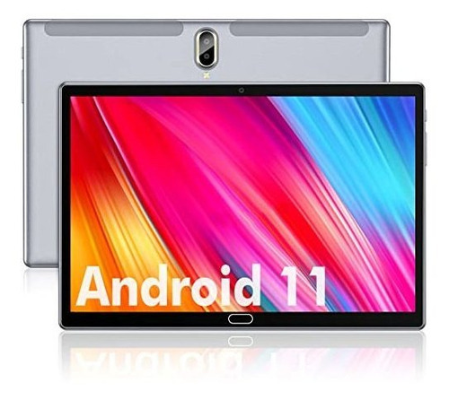 Tablet Feonal 10'' Android 11 Color Gris Hd De 64gb + 4gb
