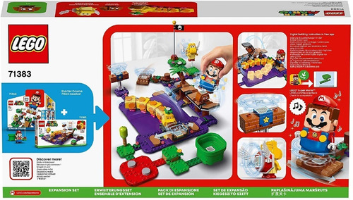 Imagen 10 de 10 de Lego Super Mario 71383 Pantano Venenoso De Wiggler 374 Pzs