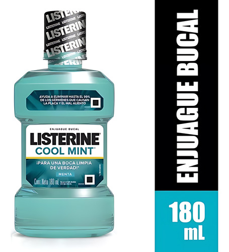 Enjuague Bucal Listerine Cool Mint X 180ml