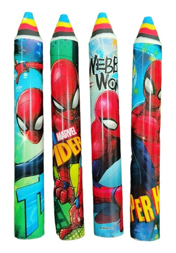 Borrador Tipo Lápiz Spiderman Pack X 3 Kawaii