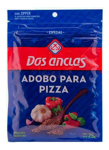 Adobo Para Pizza Dos Anclas X 25 Gr