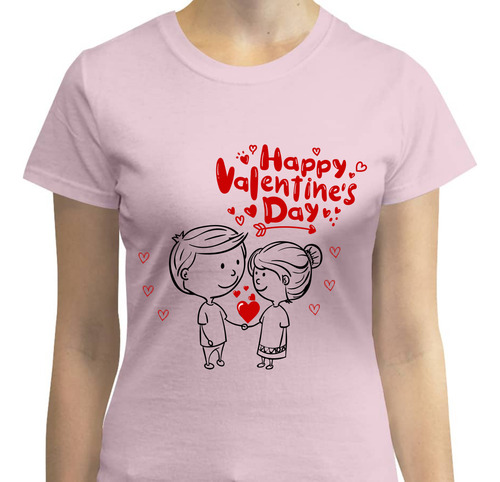 Playera De San Valentín - Pareja De Enamorados - Valentine