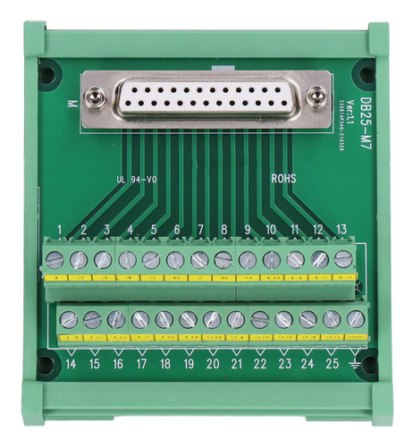 Placa Adaptadora Db25 A Conector De Terminal, Placa Pcb Rect