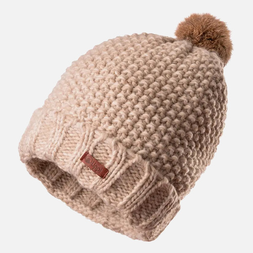 Gorro Unisex Fly Line Pom Blend-pro Beanie Beige Lippi