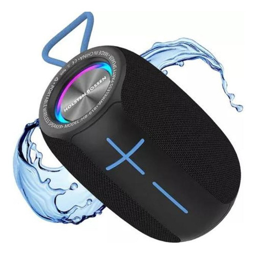 Caixa Som Resistente À Agua Potente 8w Bluetooth E Luz Led