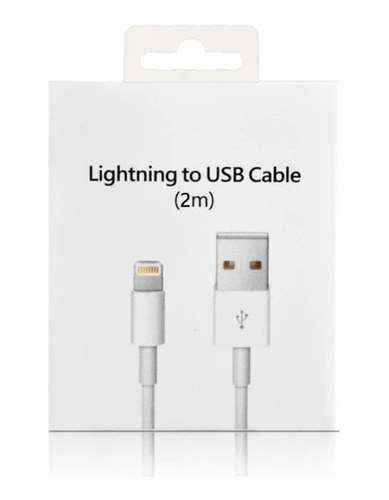 Cable Largo Compatible Con Lightning Usb (2 Metros) 