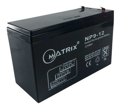 Imagen 3 de 3 de Bateria 12 Voltios 9 Amperios Ups, Cercos Electricos